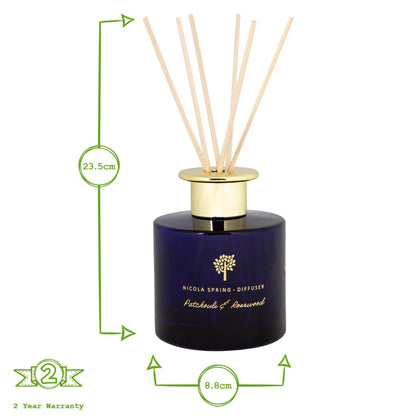 200ml Patchouli &amp; Rosewood Scented Reed Diffuser