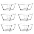 10.5cm Karen Glass Serving Bowls - Clear - Pack of 6  - By LAV