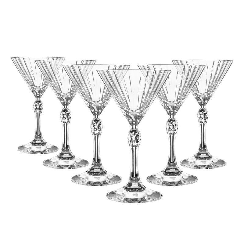 155ml America '20s Martini Glasses - Pack of 6 - By Bormioli Rocco