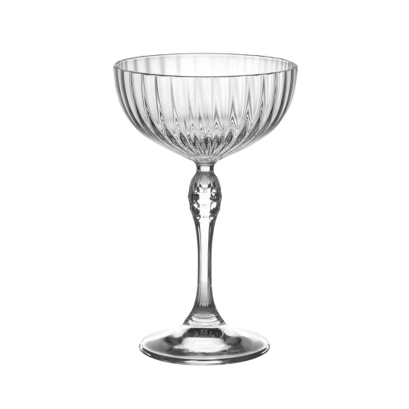230ml America '20s Champagne Saucers - Pack of Six - By Bormioli Rocco