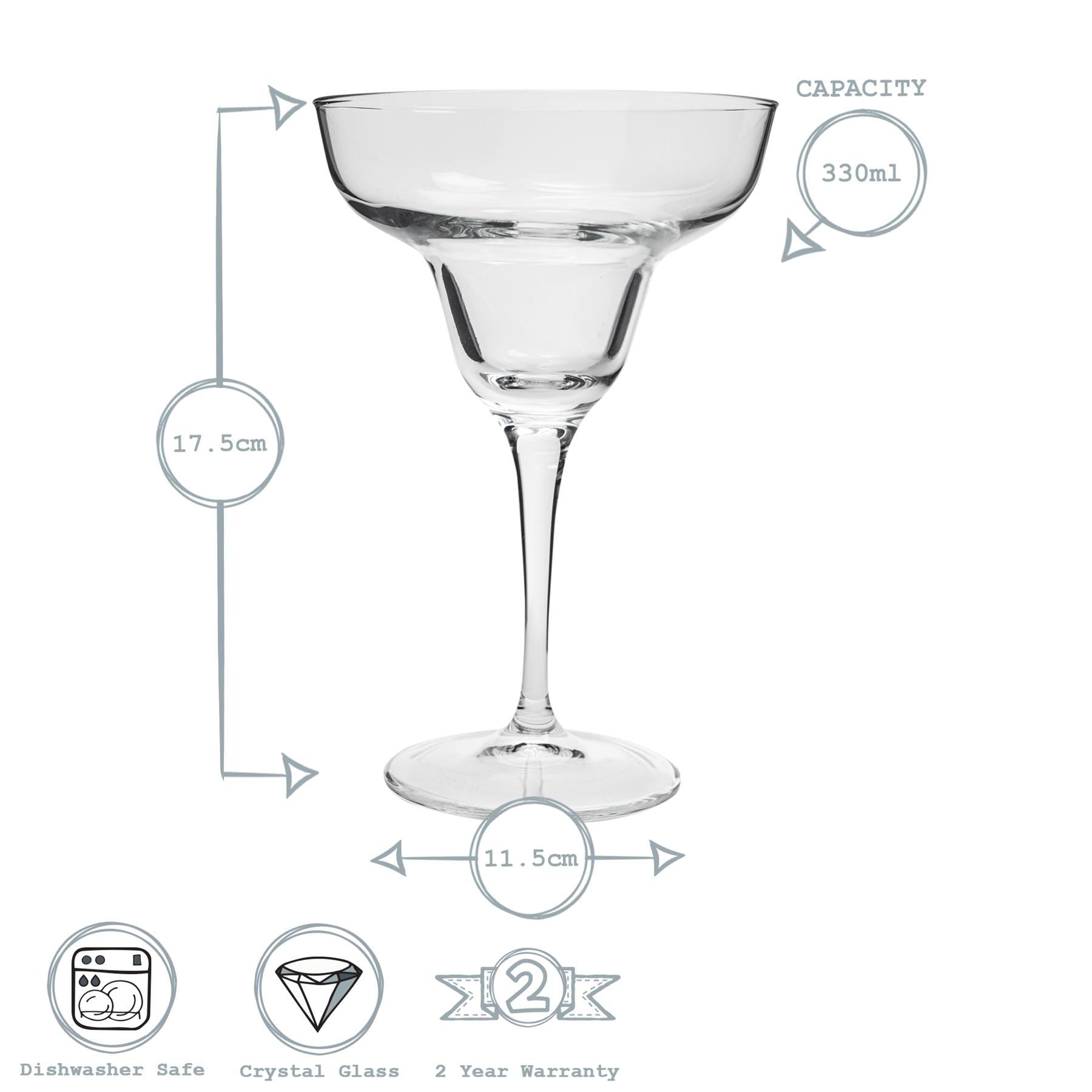 330ml Ypsilon Margarita Glasses - Pack of Six