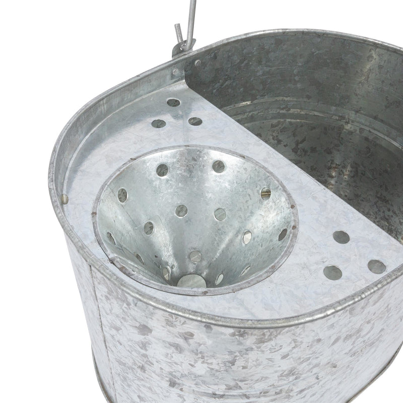 Galvanised Steel Mop Bucket & Wringer - By Ashley