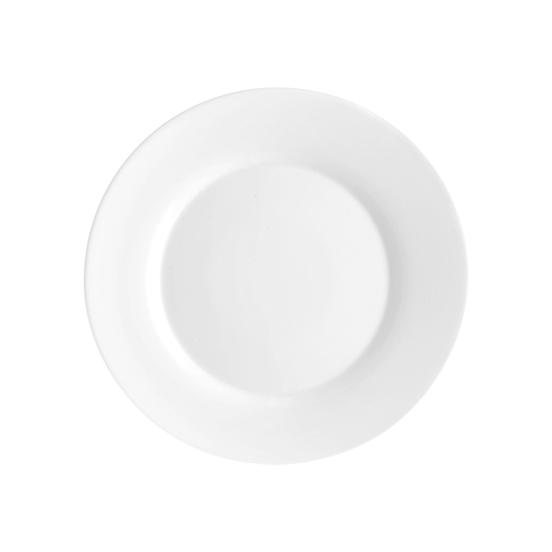 20cm Toledo White Glass Dessert Plates - Pack of Six