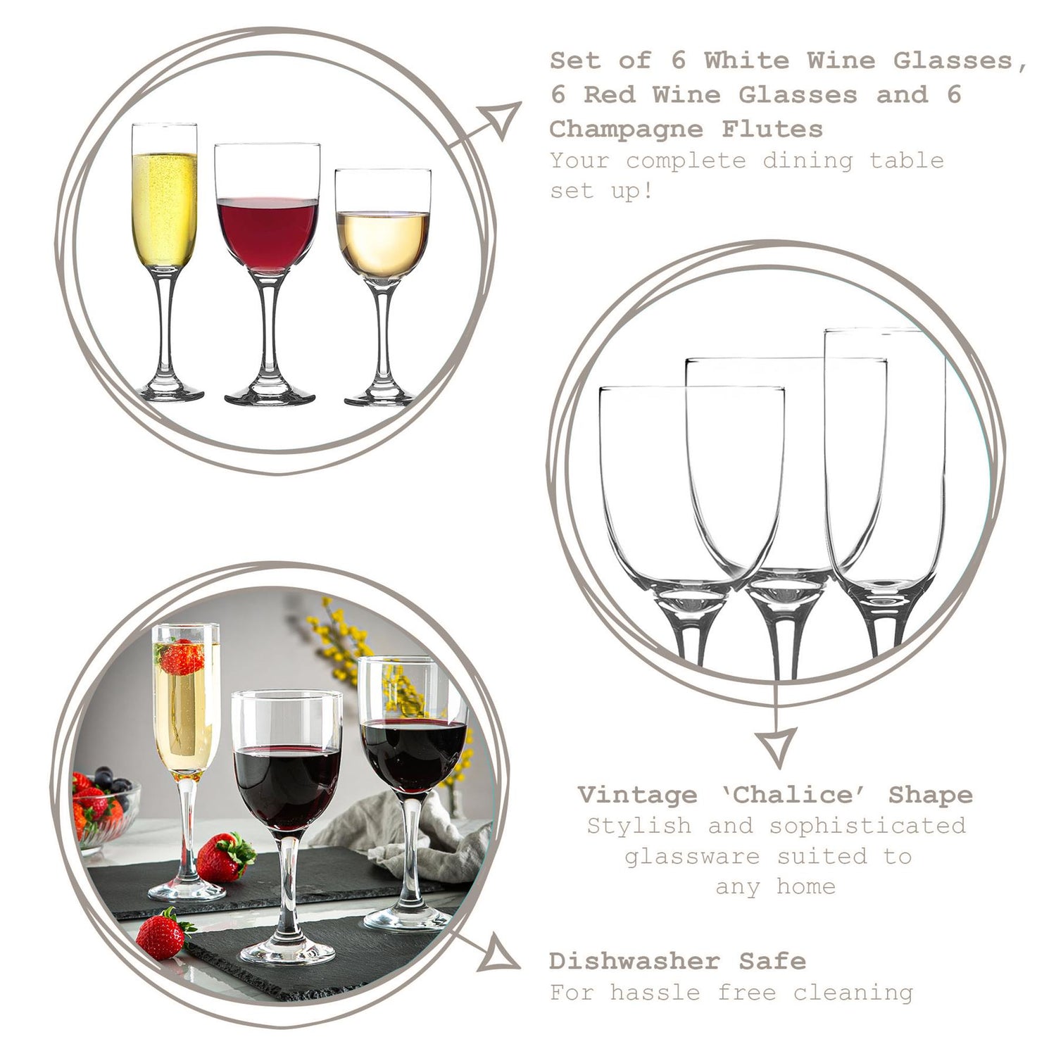 18pc Tokyo Wine &amp; Champagne Stemware Set