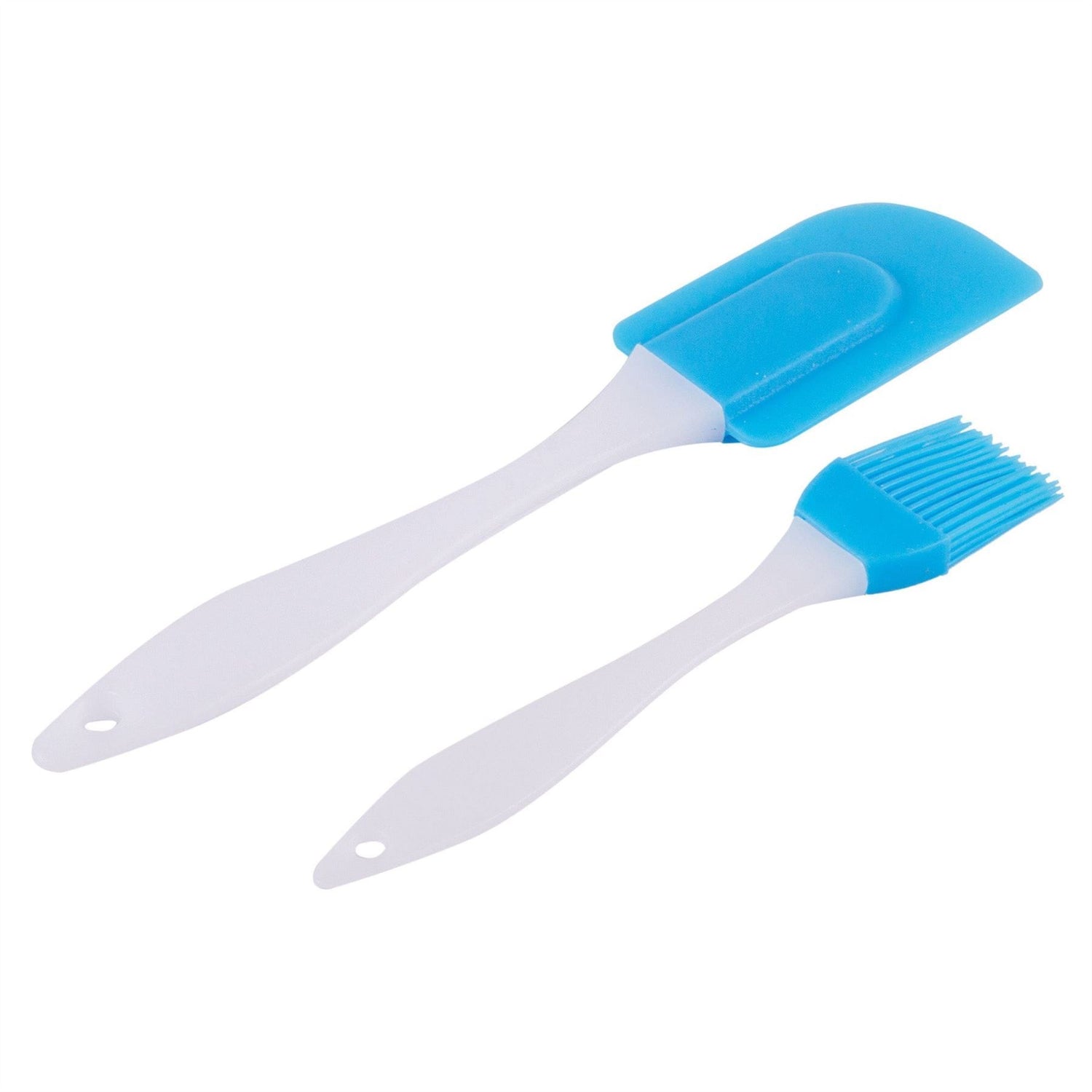 2pc Blue Silicone Pastry Brush &amp; Spatula Set - By Ashley