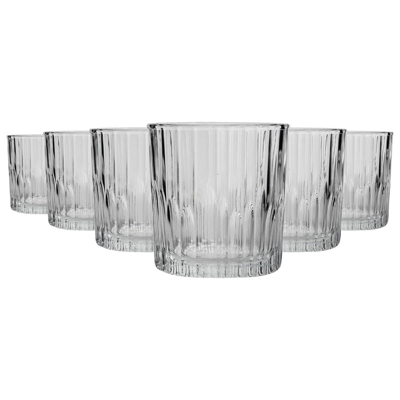 310ml Clear Manhattan Double Whiskey Glasses - Pack of Six - By Duralex