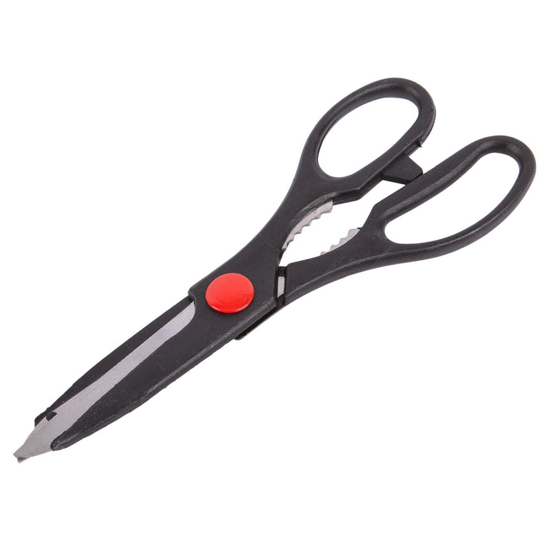 Black 21.5cm Multifunctional Stainless Steel Kitchen Scissors - By Ashley