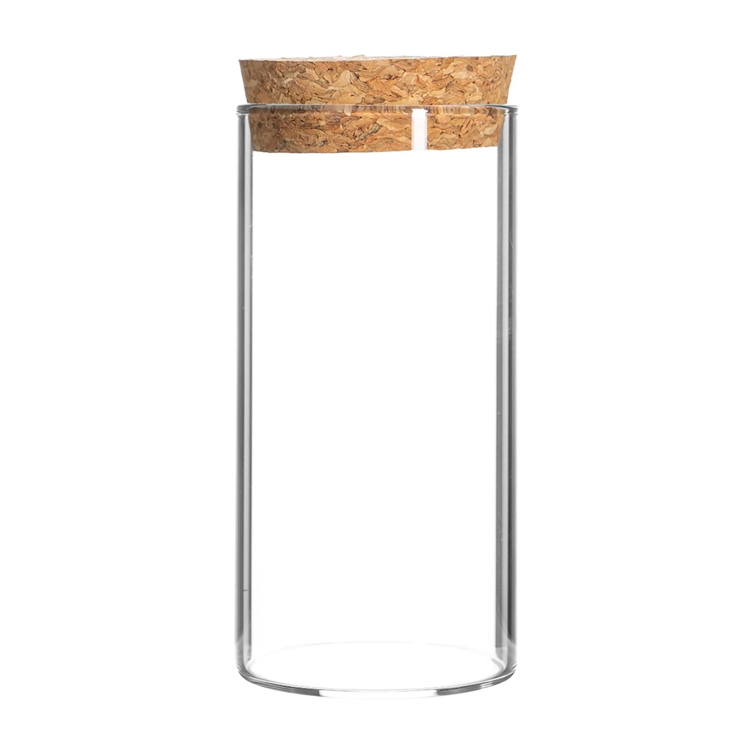 Glass Storage Jars with Cork Lids - 110ml - Pack of 3