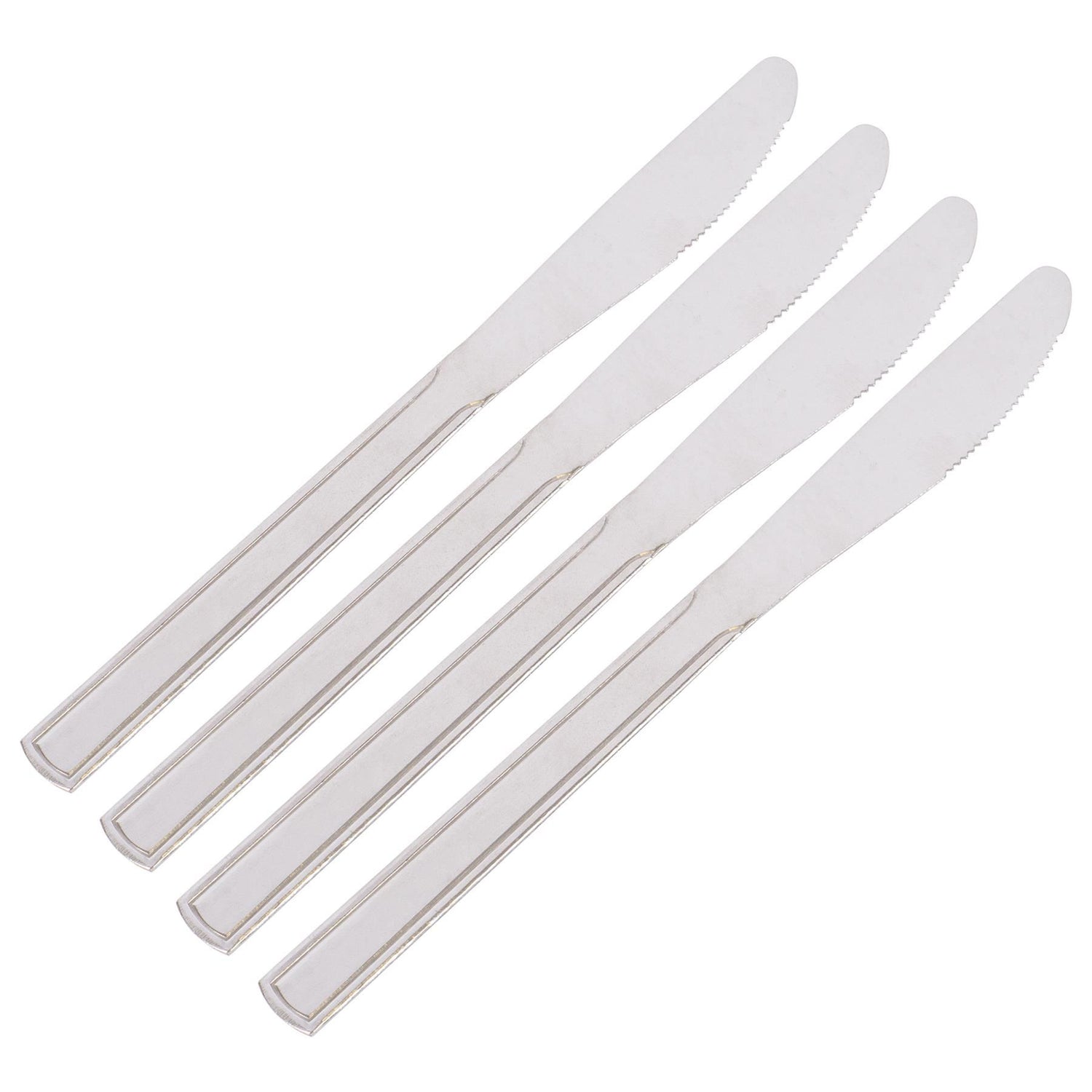 Stainless Steel Dinner Knives - Pack of 4 - By Ashley