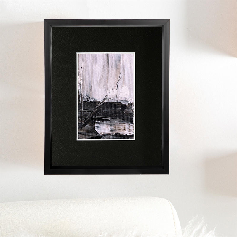 8" x 10" Black 3D Deep Box Photo Frame with 4" x 6" Mount - by Nicola Spring