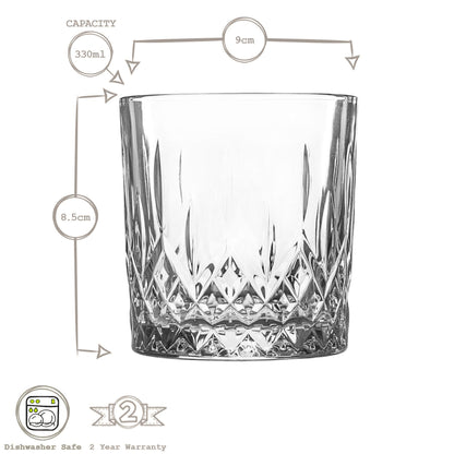 330ml Odin Whisky Glasses - Pack of Six