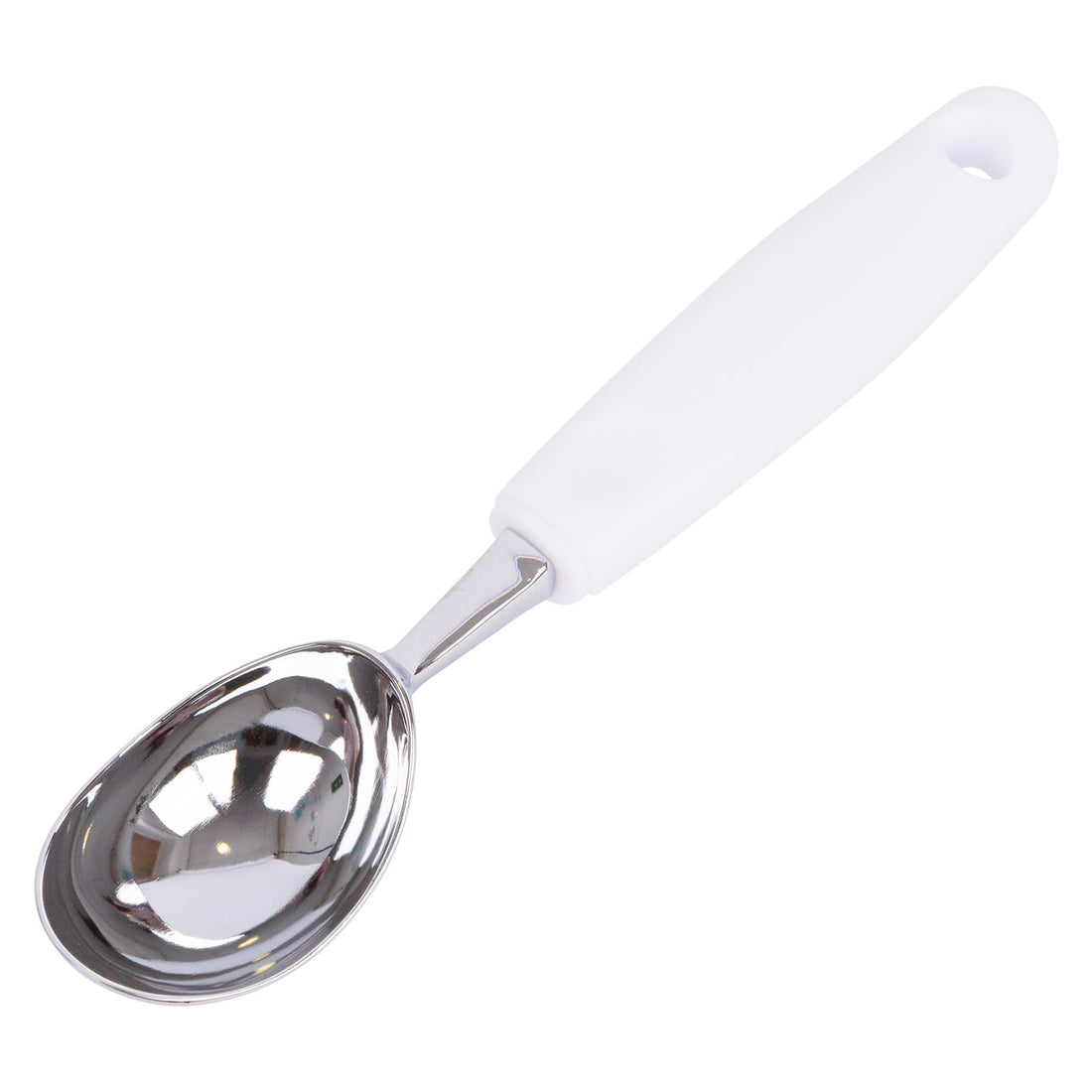 White 20.5cm Stainless Steel Ice Cream Scoop - By Ashley