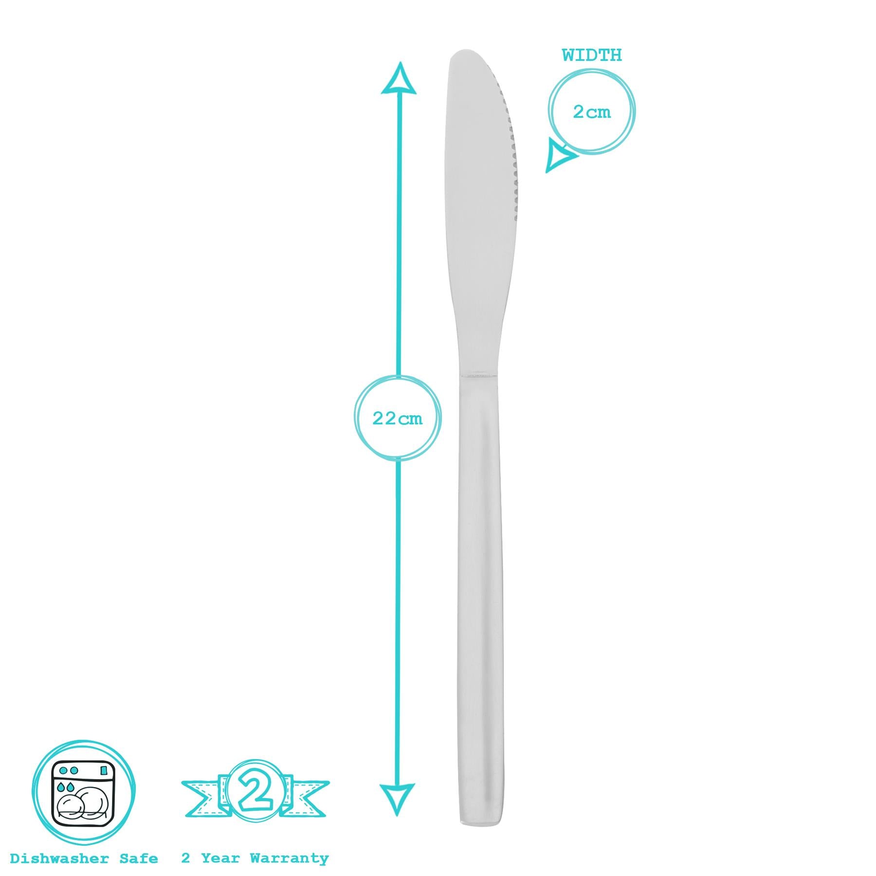 Economy Stainless Steel Dinner Knives