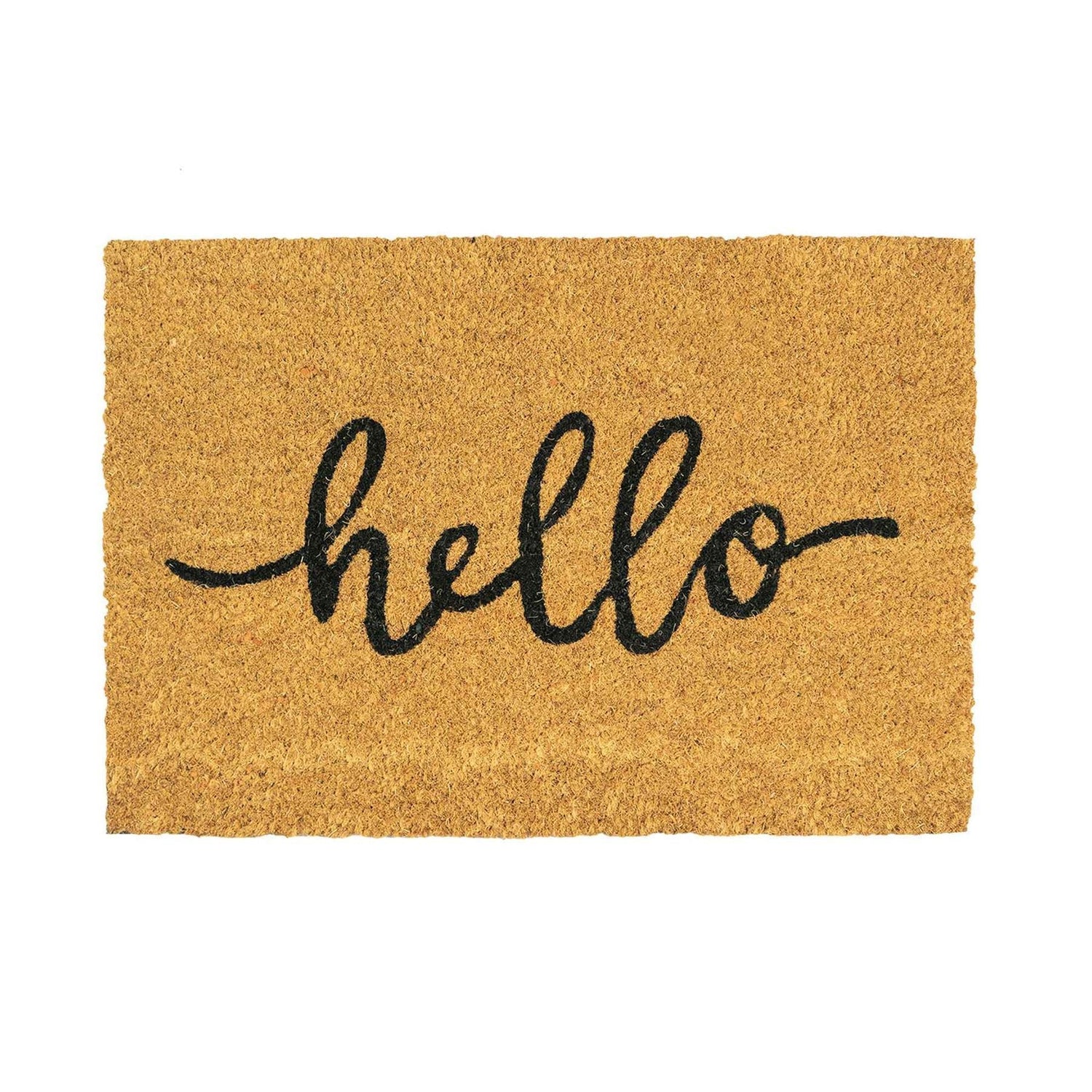 90cm x 60cm Hello Coir Door Mat