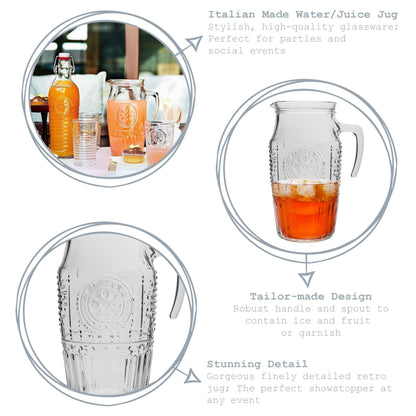 1.6L Romantic Glass Water Jug