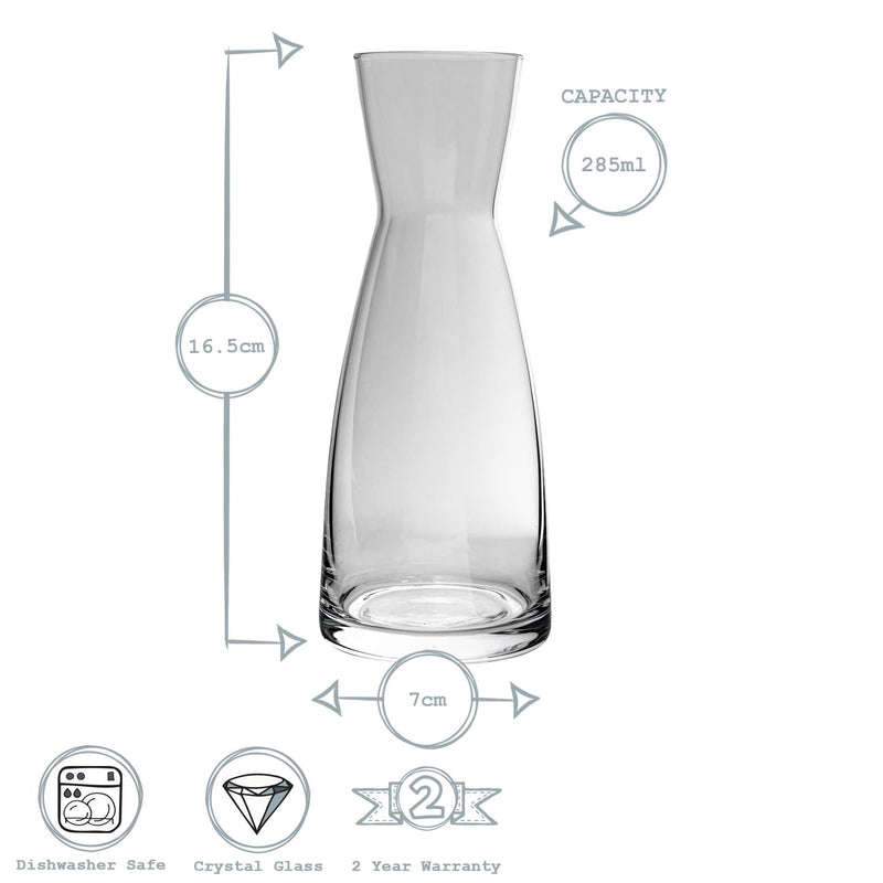 285ml Clear Ypsilon Glass Carafe - By Bormioli Rocco