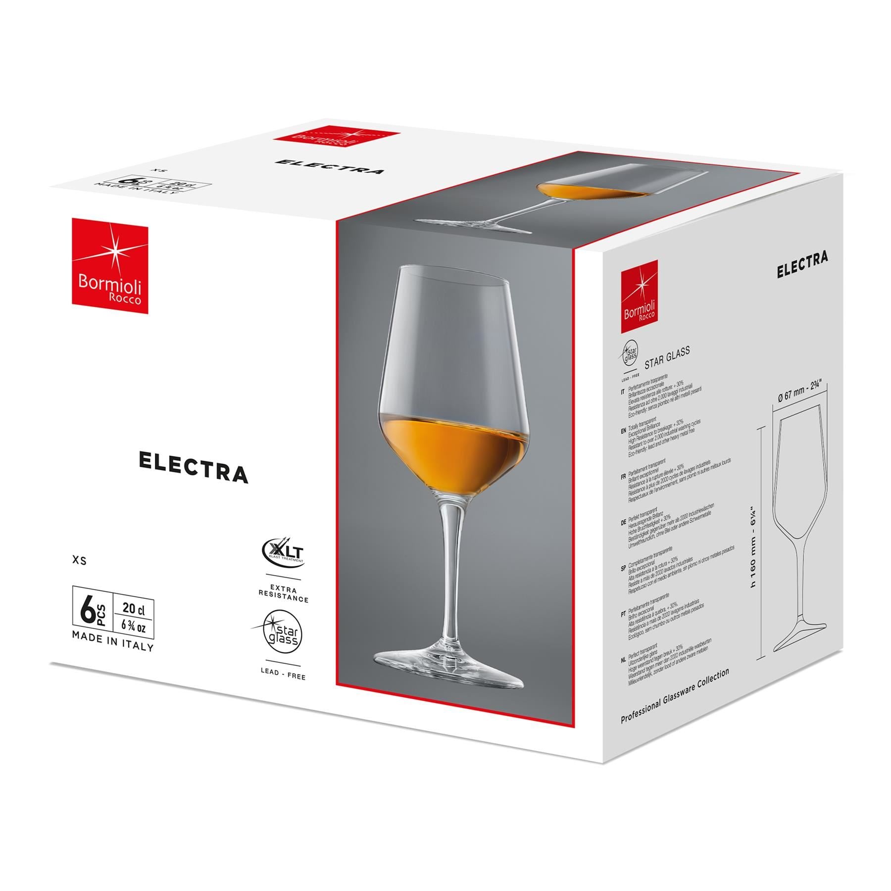 190ml Electra Liqueur Glasses - Pack of Six