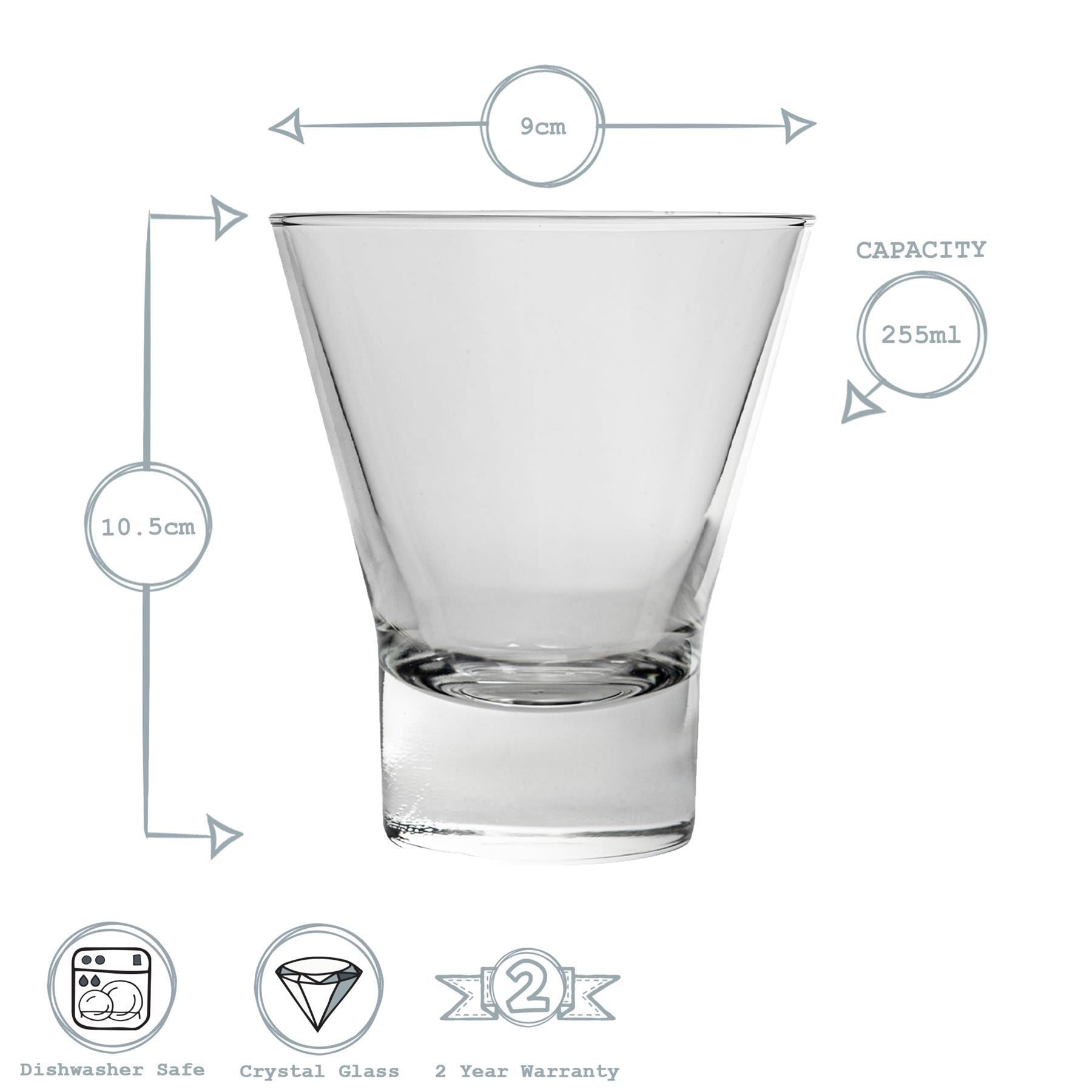 255ml Ypsilon Tumbler Glasses - Pack of Six