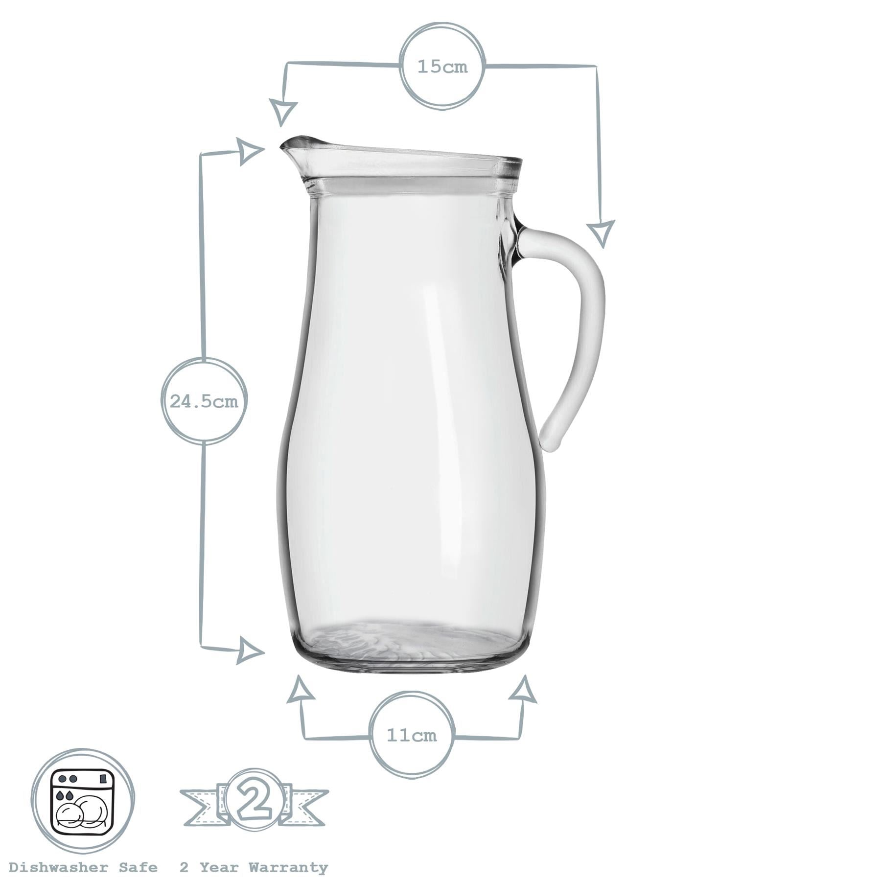 1.8L Tallo Glass Water Jug