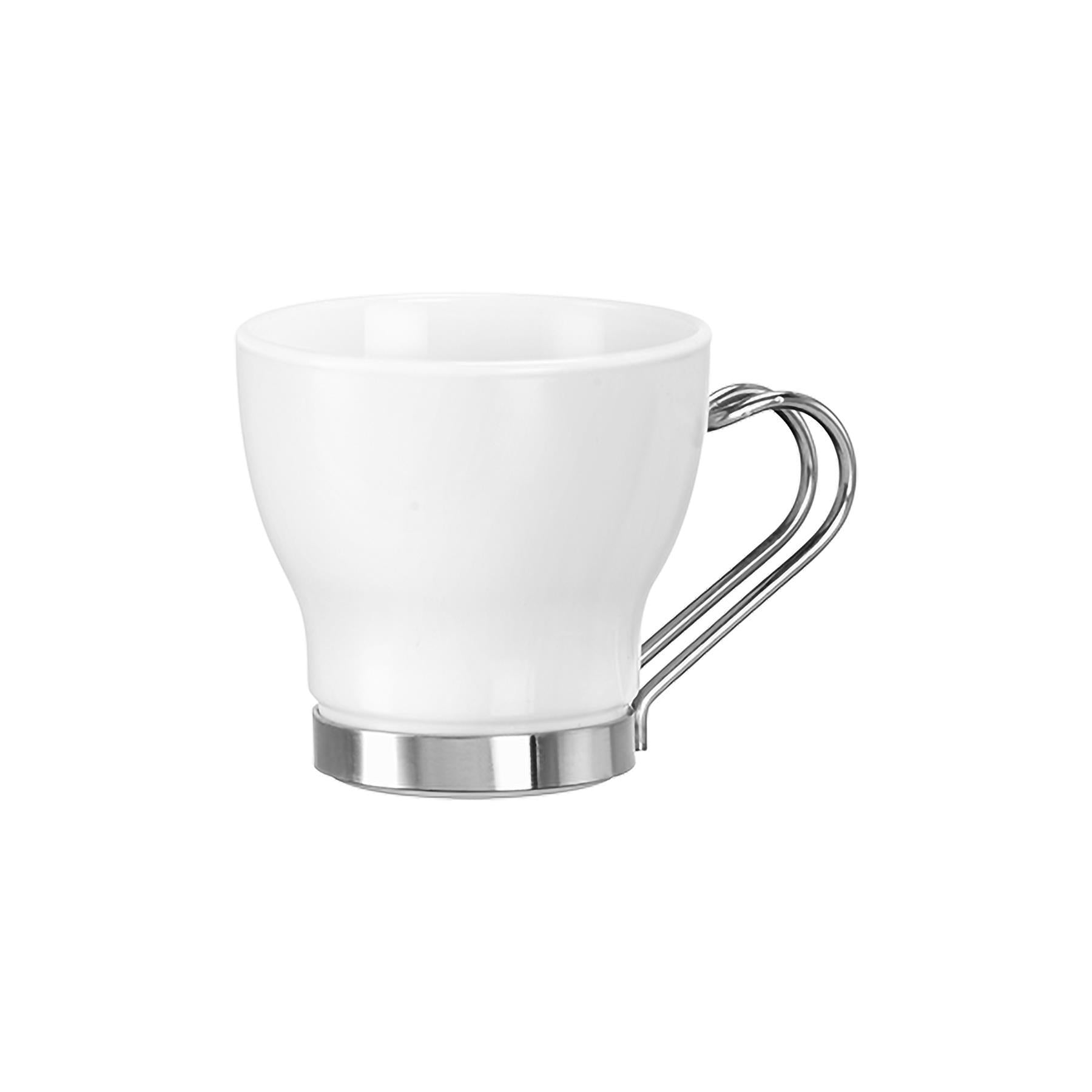 109ml Aromateca Oslo White Espresso Glass Cups - Pack of Four