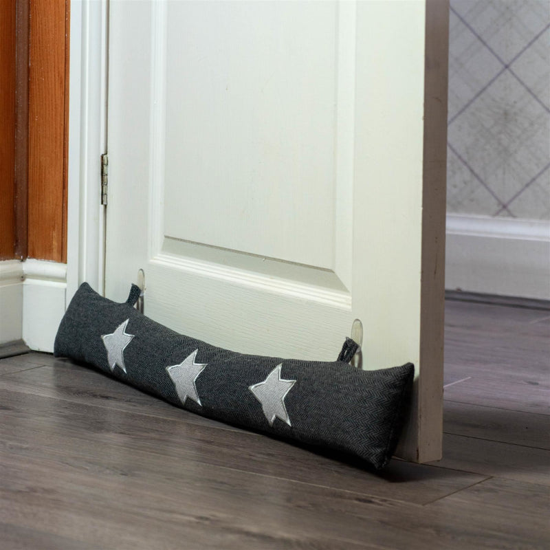 Star Herringbone Draught Excluder - By Nicola Spring