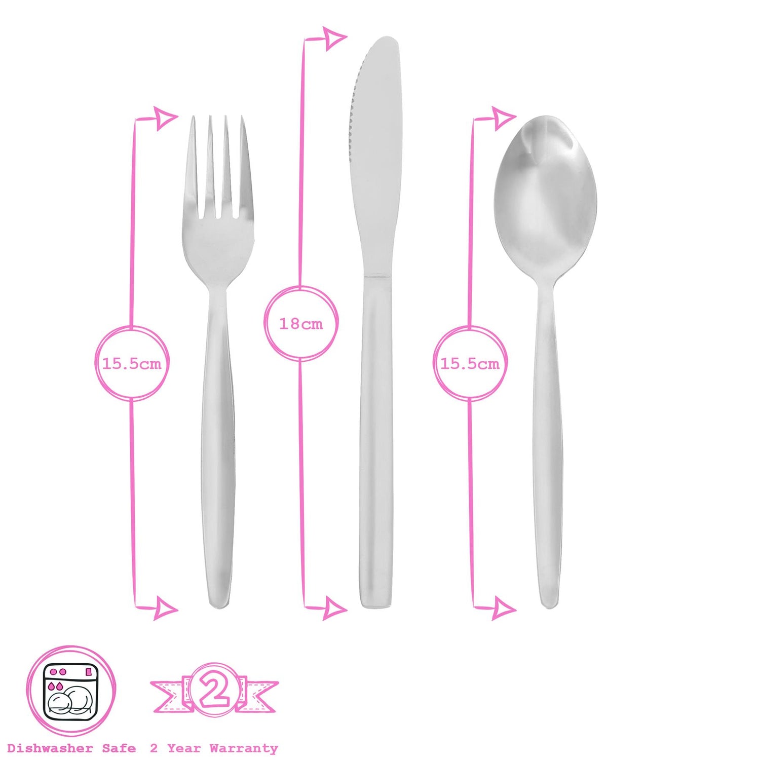 12pc Stainless Steel Children&