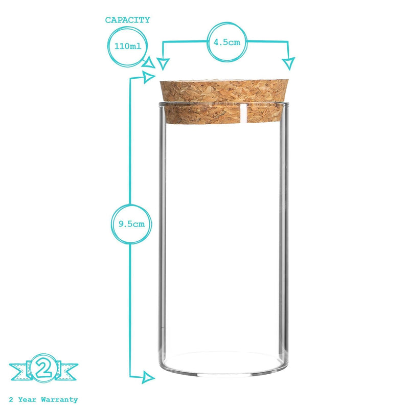 110ml Cork Lid Storage Jar - By Argon Tableware