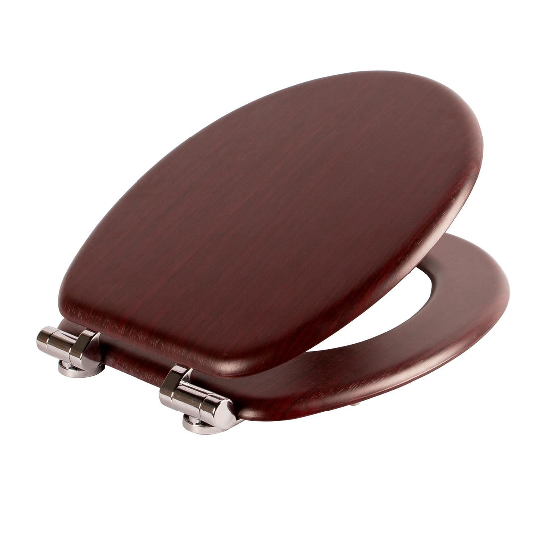 Soft-Close Wooden Toilet Seat - Mahogany