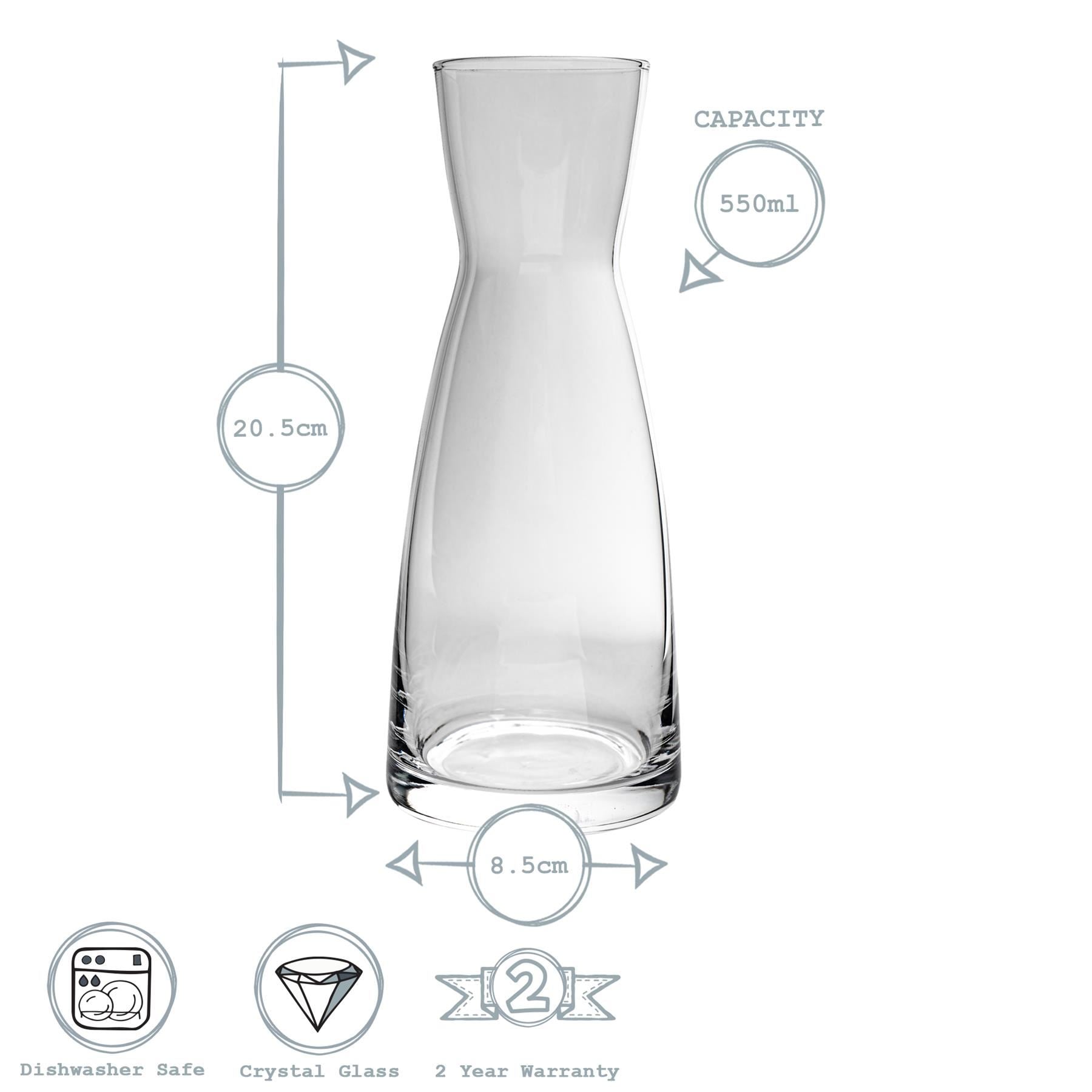 550ml Ypsilon Glass Carafe - By Bormioli Rocco