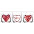 LAV Bodega Valentines Tumblers - 345ml - Red - Pack of 3