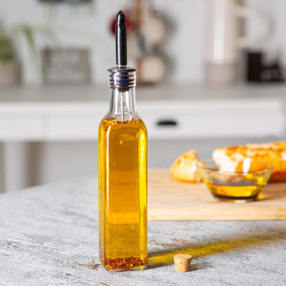 250ml Olive Oil Pourer Glass Bottle with Cork Lid