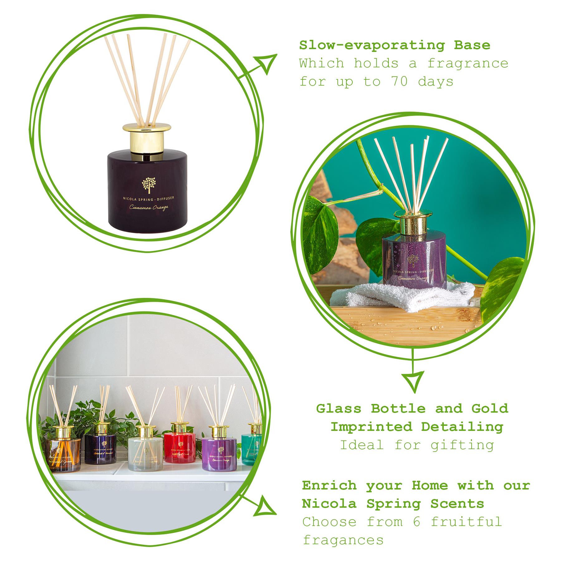 200ml Cinnamon Orange Scented Reed Diffuser