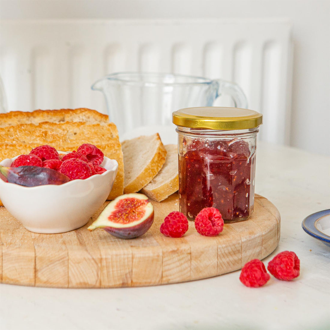 150ml Octagonal Glass Jam Jars with Gold Screw-Top Lids - Pack of 6