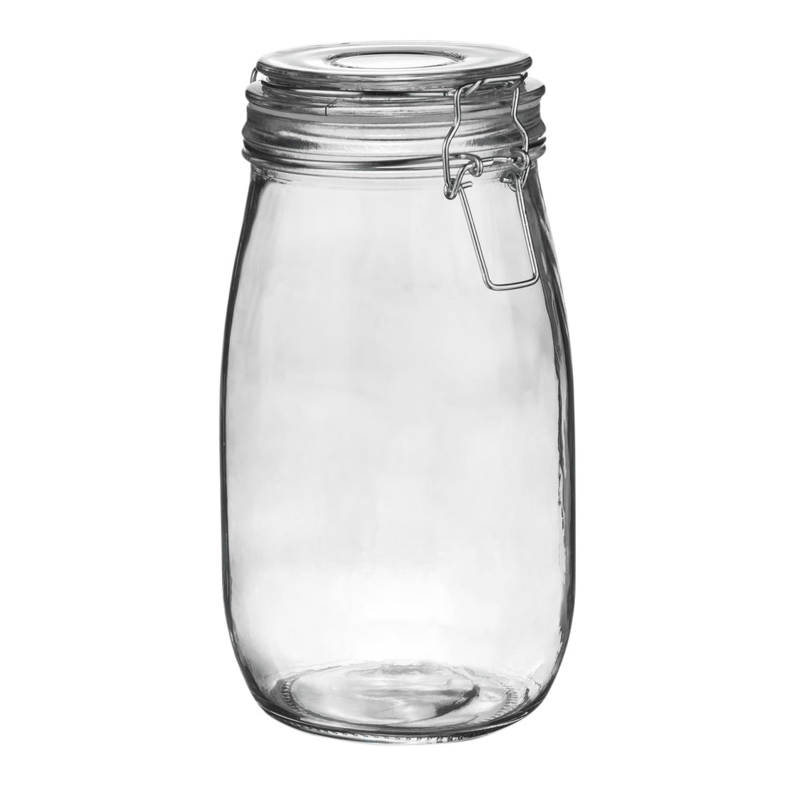 1.5L Classic Clip-Top Glass Storage Jar with Clear Seal