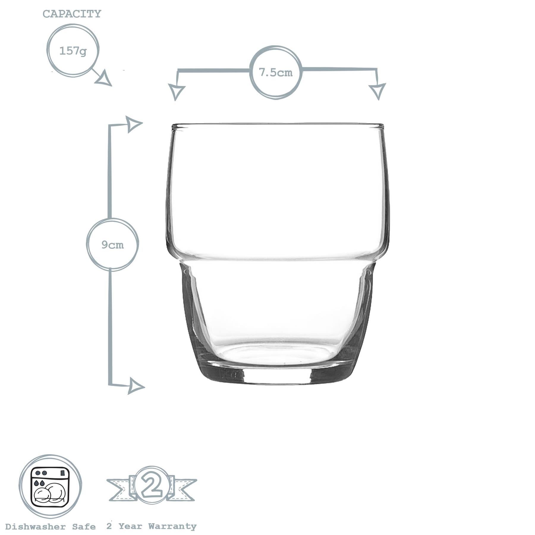 12pc Galata Stacking Tumbler &amp; Highball Glasses Set