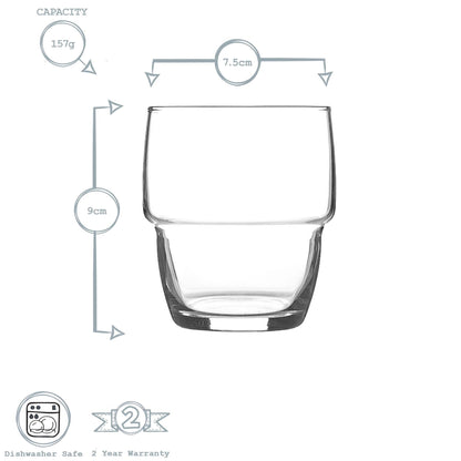 12pc Galata Stacking Tumbler &amp; Highball Glasses Set