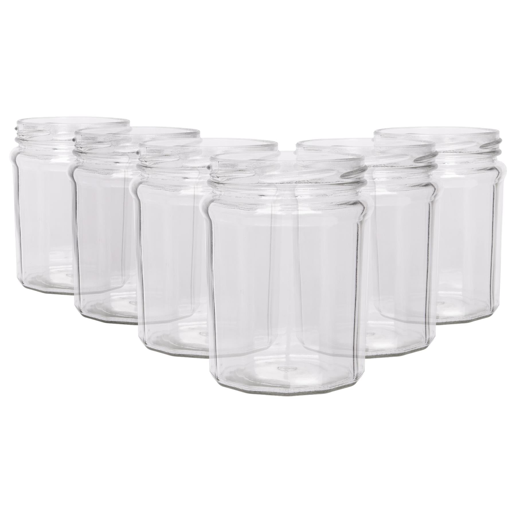 380ml Glass Jam Jars - Pack of 6 - By Argon Tableware