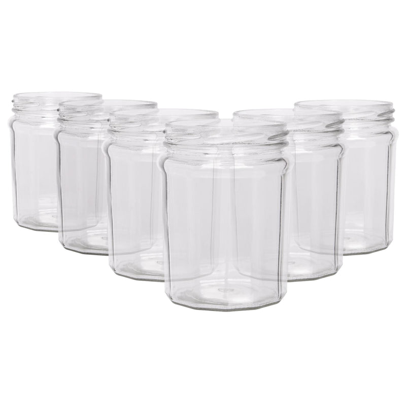 450ml Glass Jam Jars - Pack of 6 - By Argon Tableware