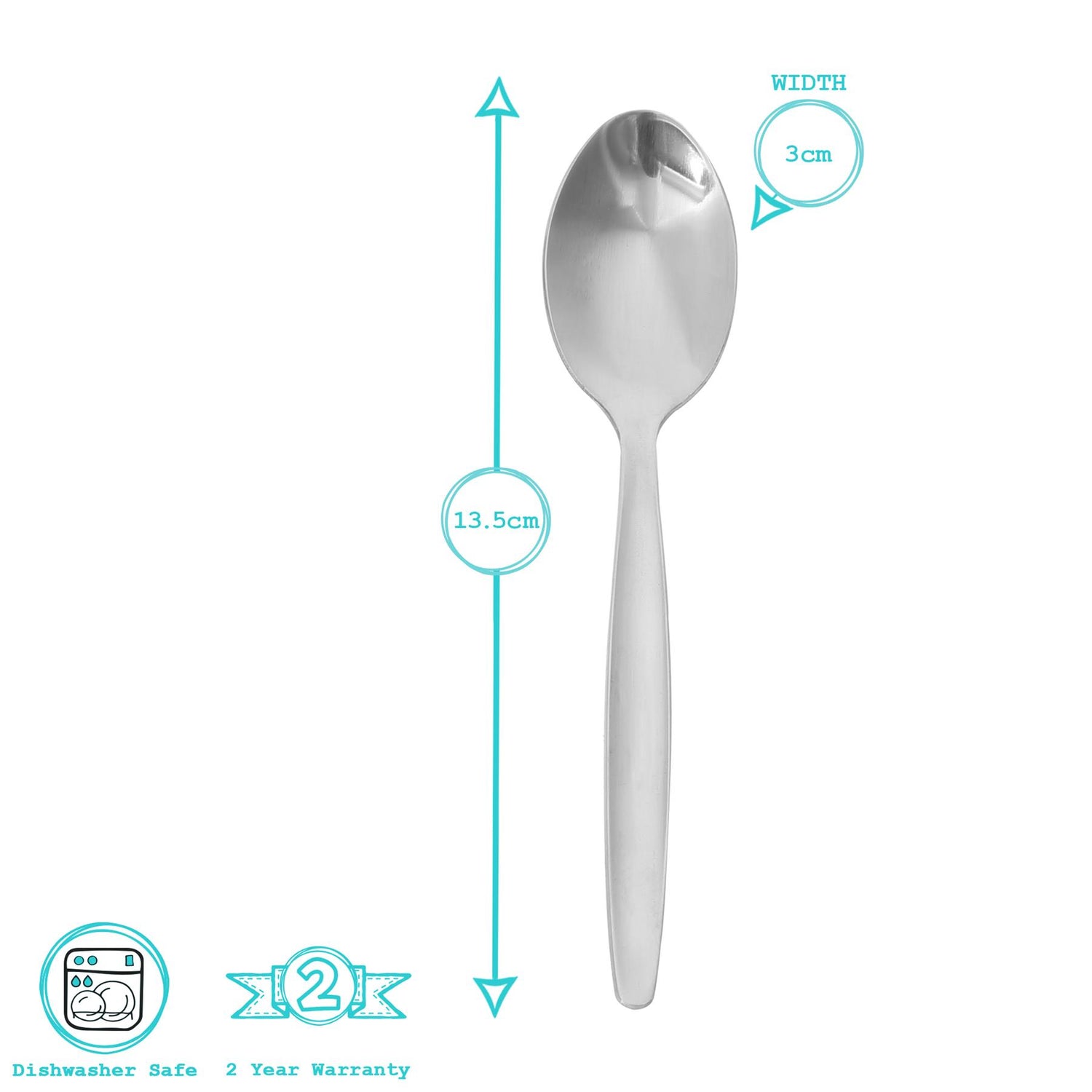 Economy Stainless Steel Teaspoons