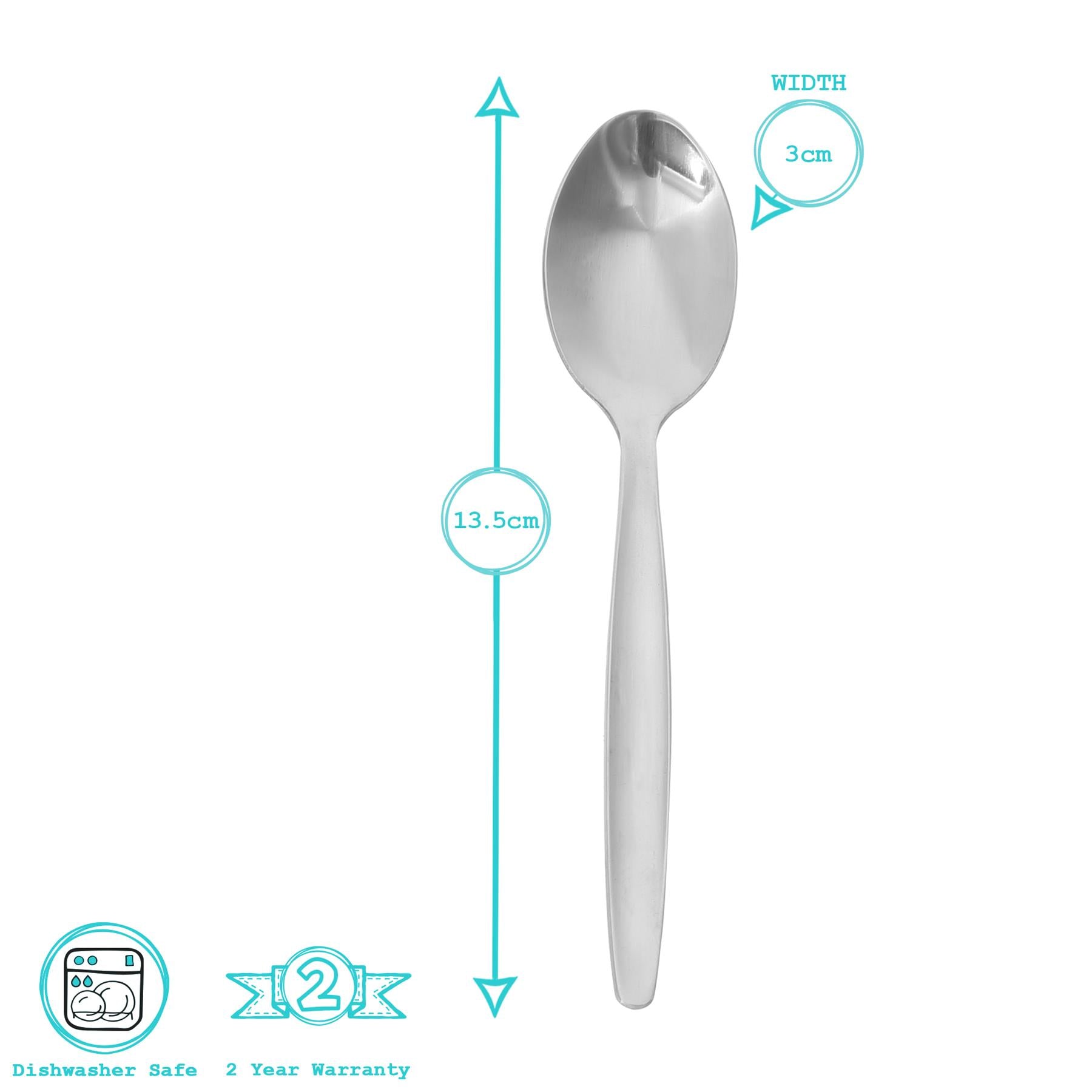 Economy Stainless Steel Teaspoons