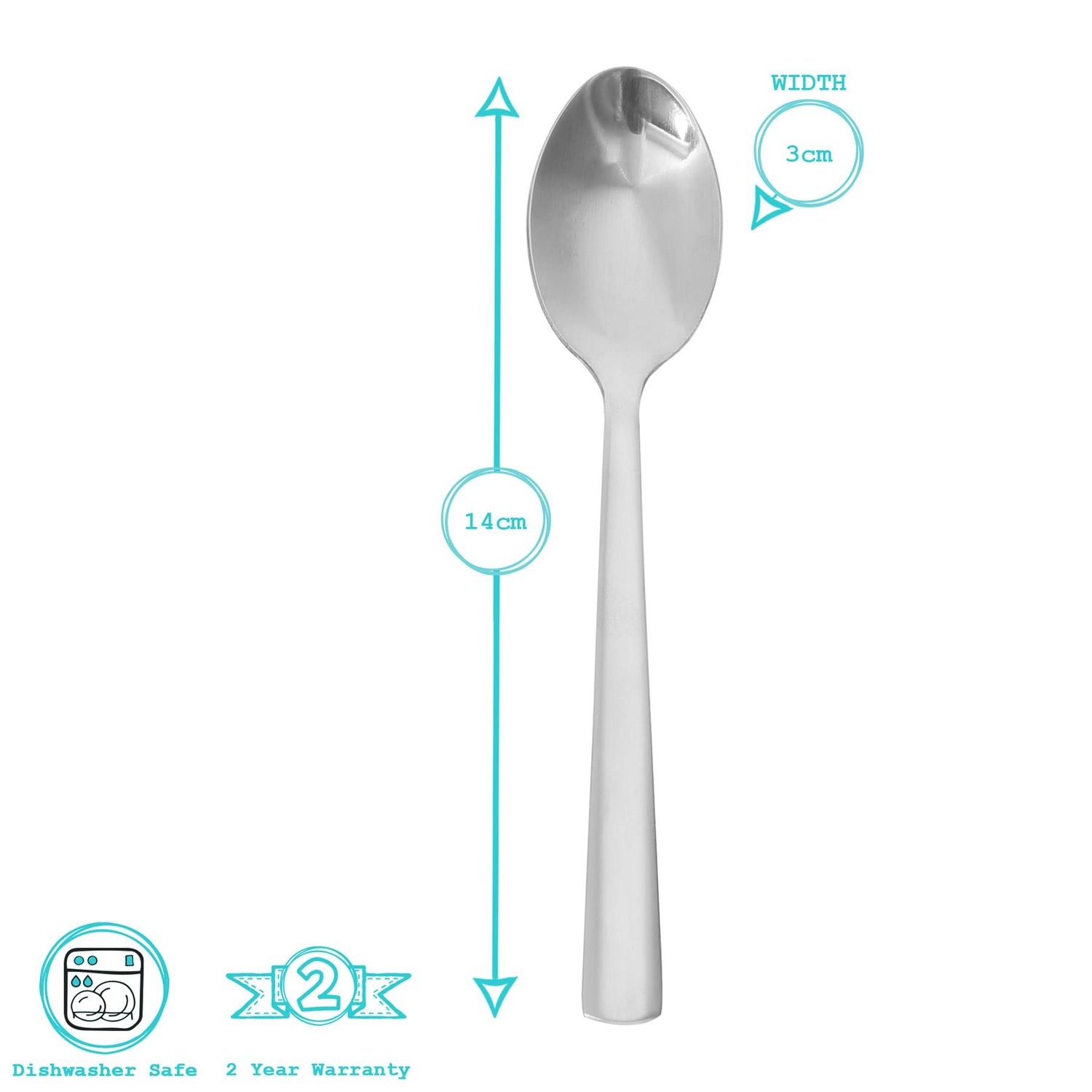 Tondo Stainless Steel Teaspoons