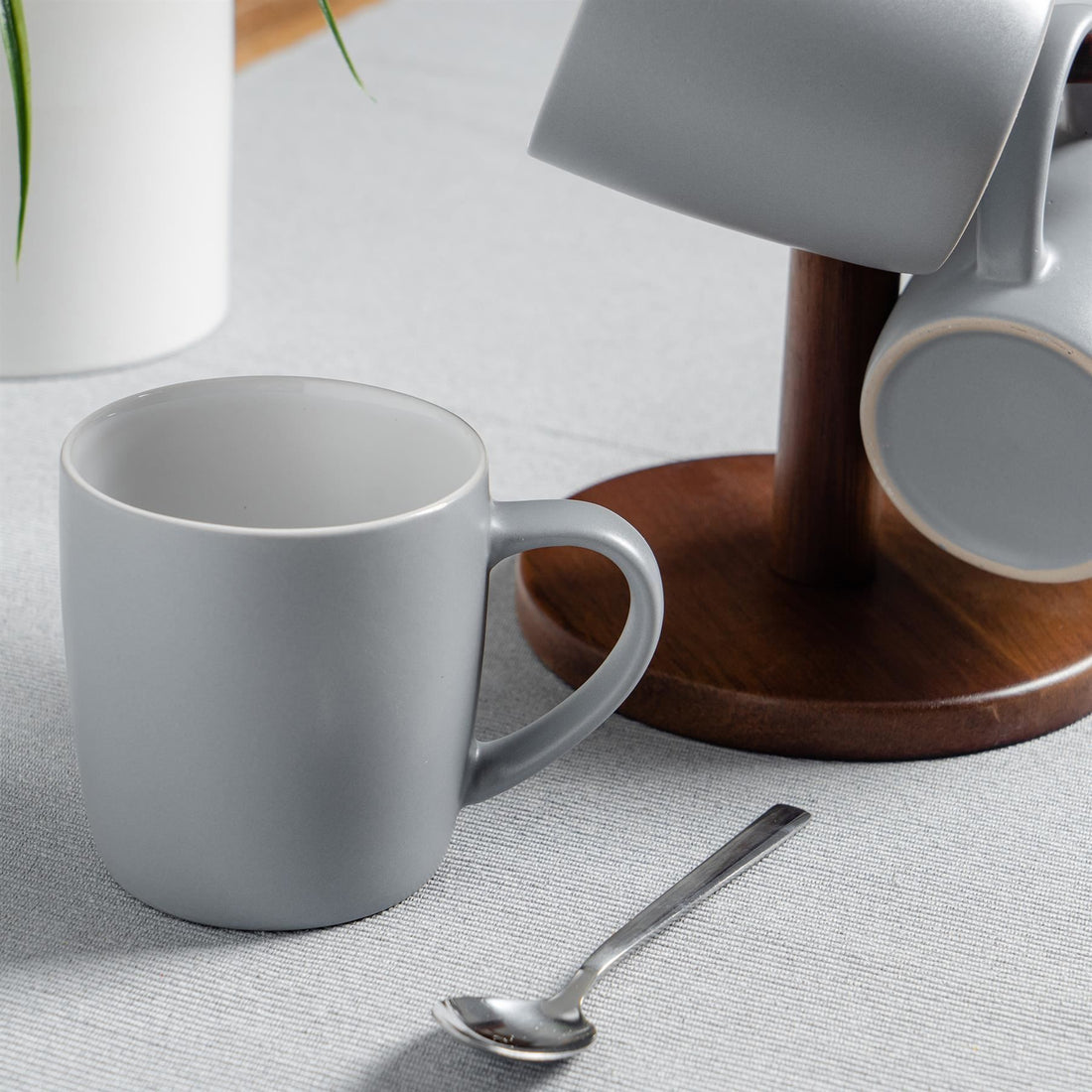 350ml Grey Matte Stoneware Coffee Mug