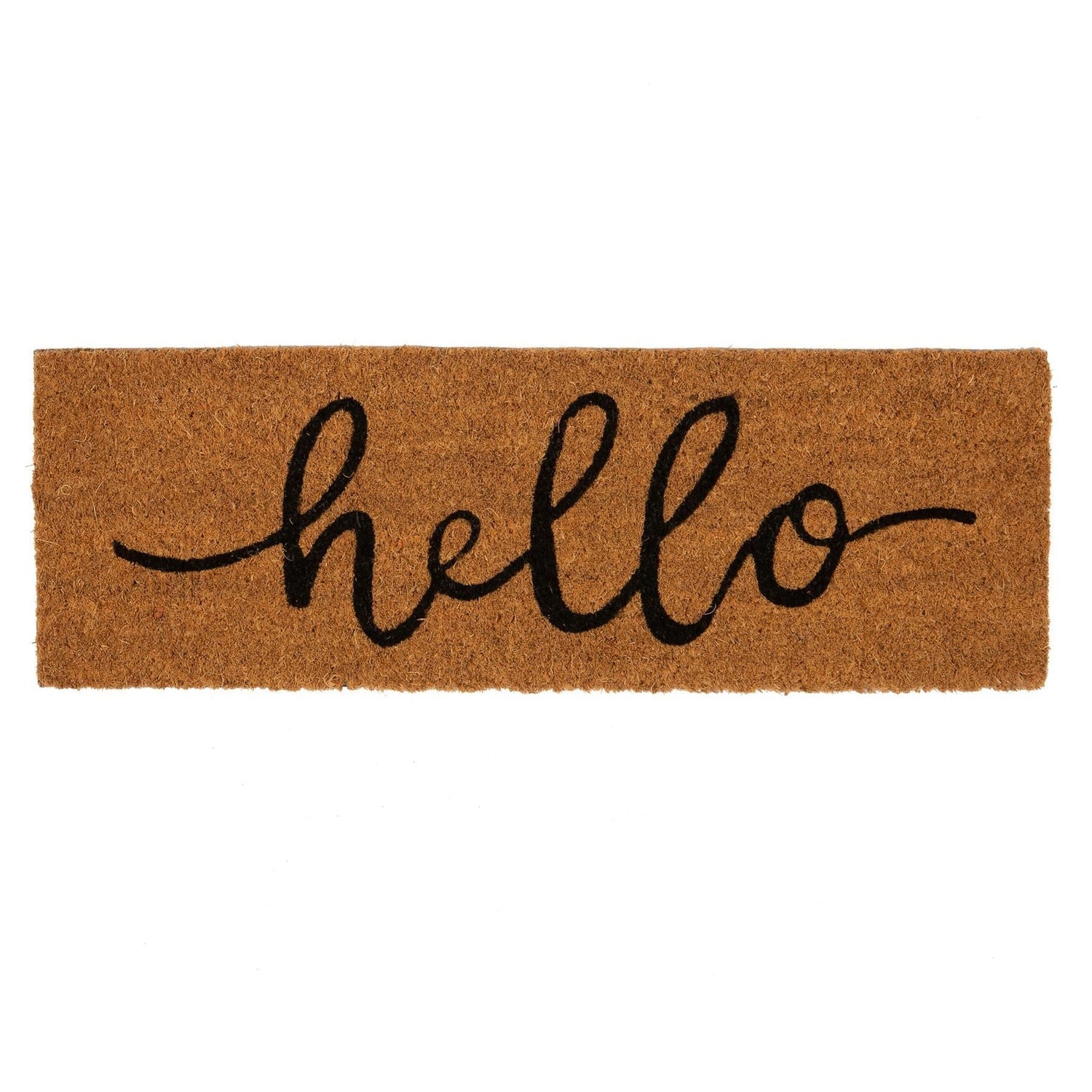 60cm x 20cm Hello Coir Step Door Mat