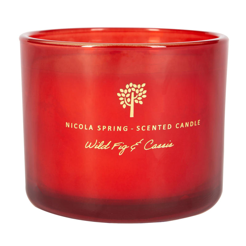 300g Wild Fig & Cassis Scented Soy Wax Candle - By Nicola Spring
