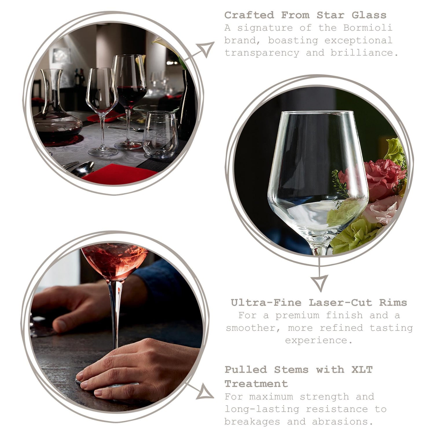 670ml Electra Red Wine Glasses - Pack of Six