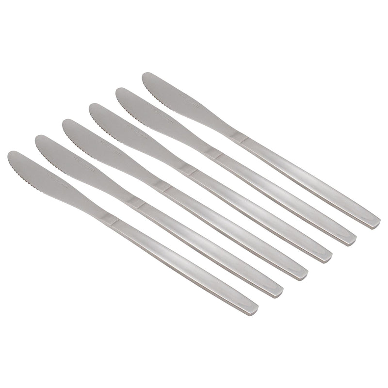 22cm Economy Stainless Steel Dinner Knives - By Argon Tableware