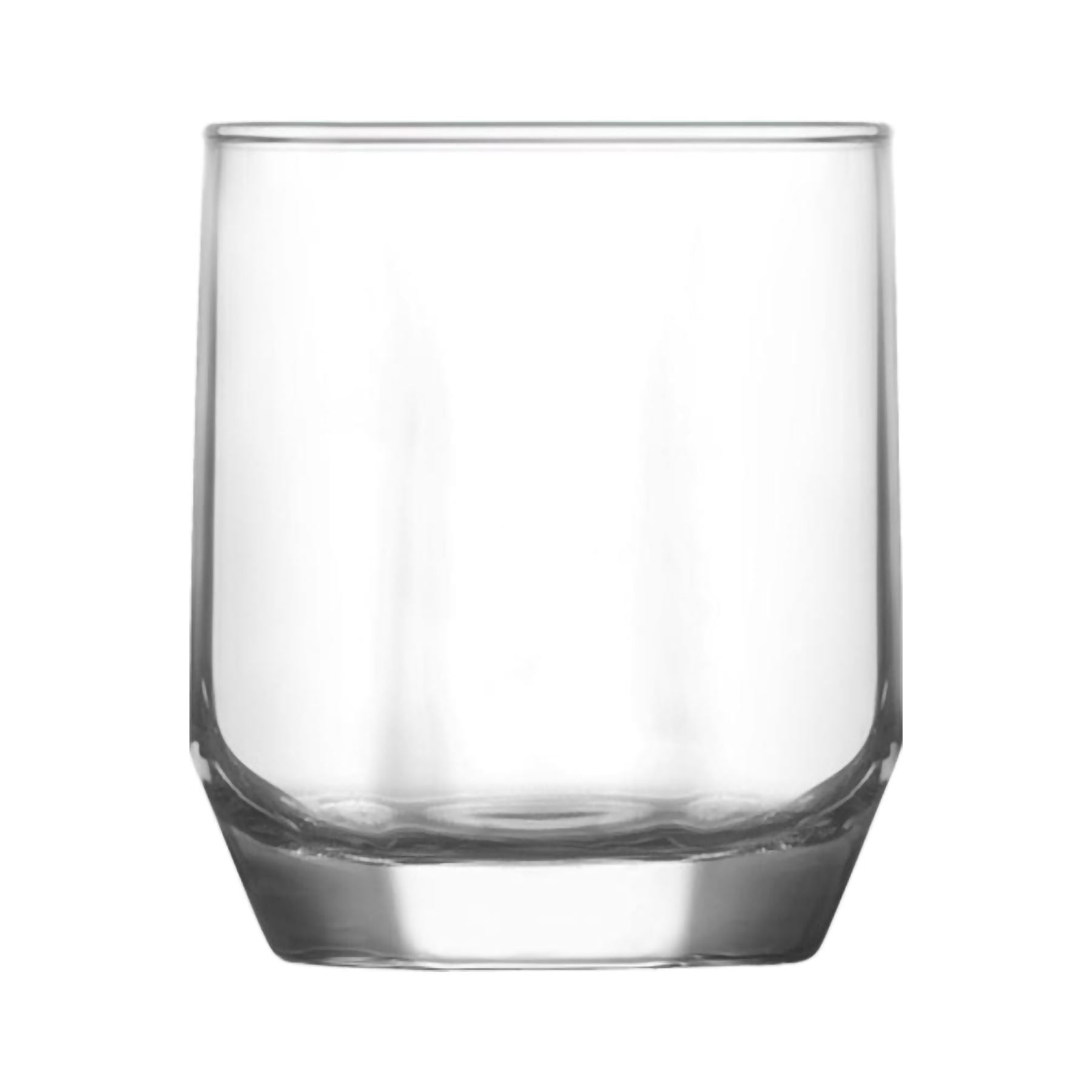 215ml Diamond Tumbler Glasses - Pack of Six