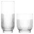 LAV 12 Piece Tokyo Art Deco Drinking Glasses Set - Highball & Whiskey