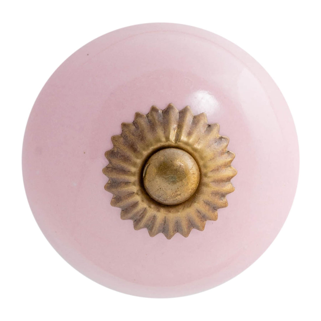 Pink 4.5cm Round Ceramic Cabinet Knob