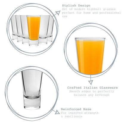 450ml Ypsilon Highball Glasses - Pack of Six